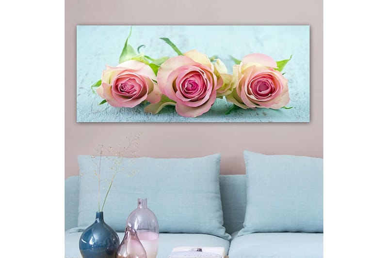 Canvasbilde YTY Floral & Botanical Flerfarget - 120x50 cm - Innredning - Bilder & kunst - Lerretsbilder