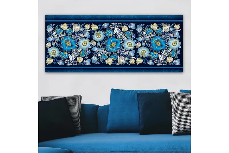 Canvasbilde YTY Floral & Botanical Flerfarget - 120x50 cm - Innredning - Bilder & kunst - Lerretsbilder