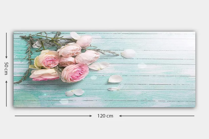 Canvasbilde YTY Floral & Botanical Flerfarget - 120x50 cm - Innredning - Bilder & kunst - Lerretsbilder