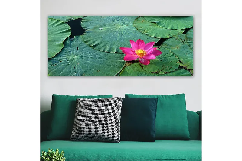Canvasbilde YTY Floral & Botanical Flerfarget - 120x50 cm - Innredning - Bilder & kunst - Lerretsbilder