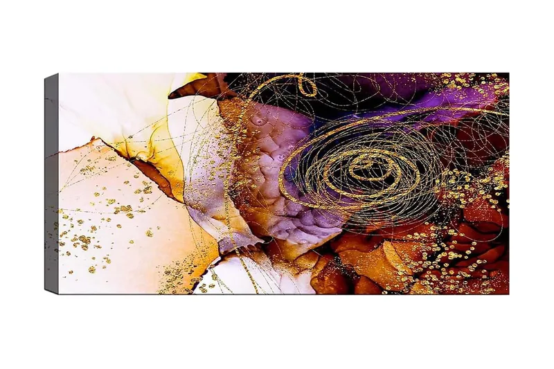 Canvasbilde YTY Floral & Botanical Flerfarget - 120x50 cm - Innredning - Bilder & kunst - Lerretsbilder