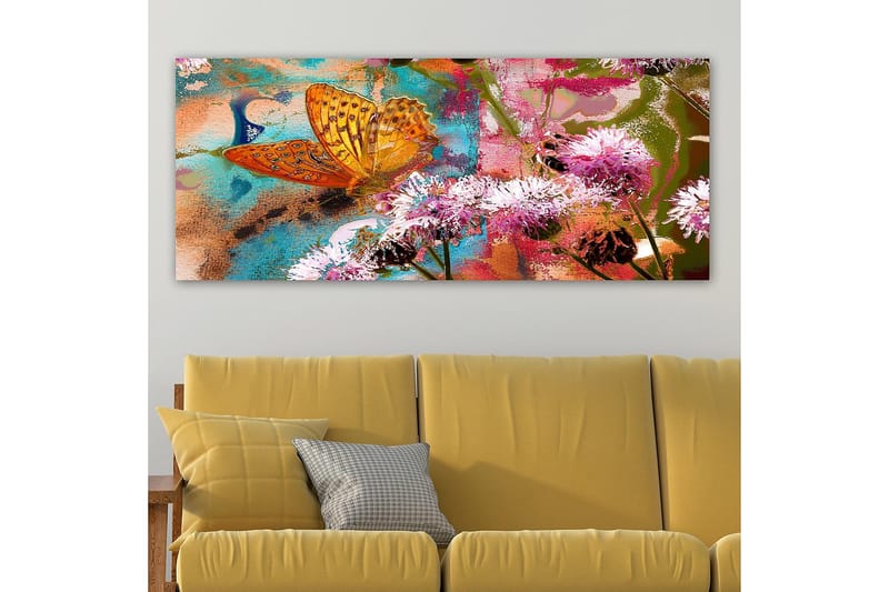 Canvasbilde YTY Floral & Botanical Flerfarget - 120x50 cm - Innredning - Bilder & kunst - Lerretsbilder