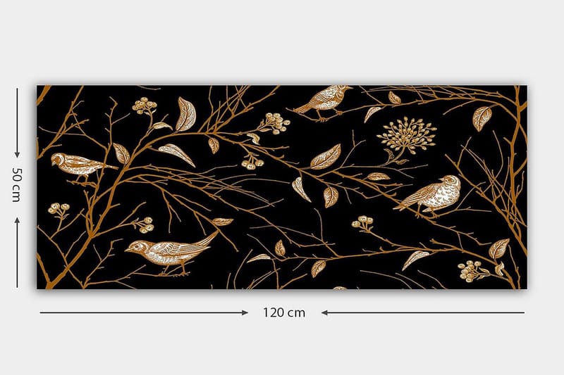 Canvasbilde YTY Floral & Botanical Flerfarget - 120x50 cm - Innredning - Bilder & kunst - Lerretsbilder