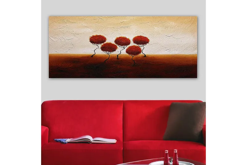 Canvasbilde YTY Floral & Botanical Flerfarget - 120x50 cm - Innredning - Bilder & kunst - Lerretsbilder