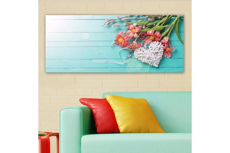 Canvasbilde YTY Floral & Botanical Flerfarget - 120x50 cm - Innredning - Bilder & kunst - Lerretsbilder