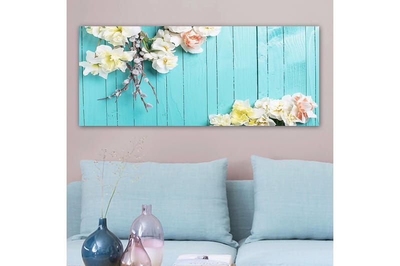Canvasbilde YTY Floral & Botanical Flerfarget - 120x50 cm - Innredning - Bilder & kunst - Lerretsbilder