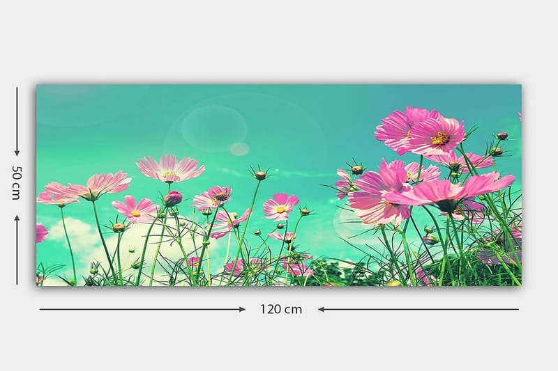 Canvasbilde YTY Floral & Botanical Flerfarget - 120x50 cm - Innredning - Bilder & kunst - Lerretsbilder