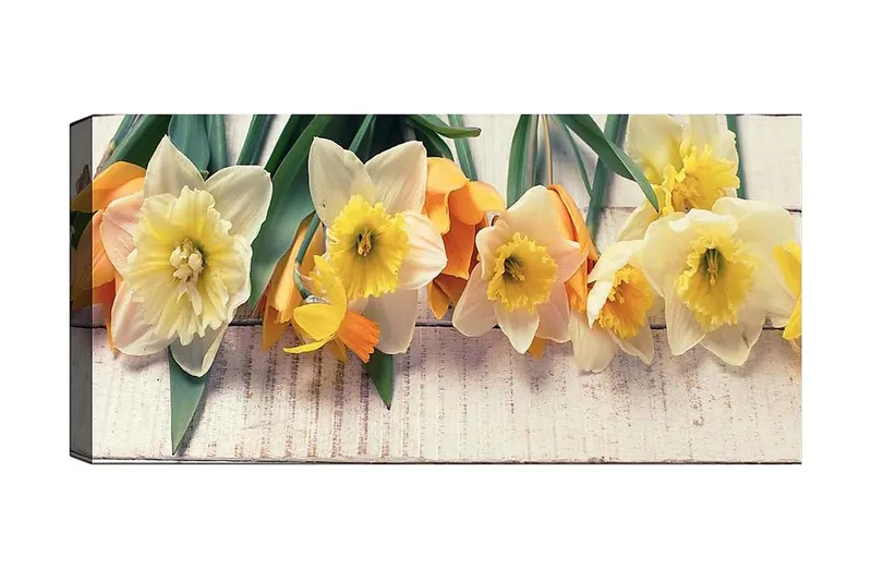 Canvasbilde YTY Floral & Botanical Flerfarget, 120x50 cm
