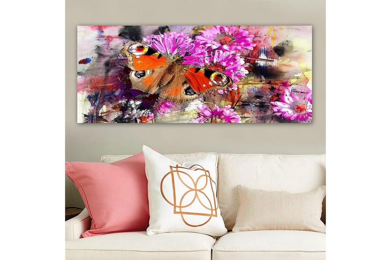 Canvasbilde YTY Floral & Botanical Flerfarget - 120x50 cm - Innredning - Bilder & kunst - Lerretsbilder