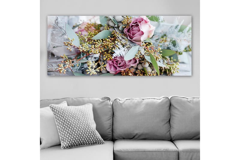 Canvasbilde YTY Floral & Botanical Flerfarget - 120x50 cm - Innredning - Bilder & kunst - Lerretsbilder