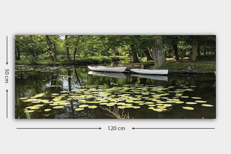 Canvasbilde YTY Floral & Botanical Flerfarget - 120x50 cm - Innredning - Bilder & kunst - Lerretsbilder