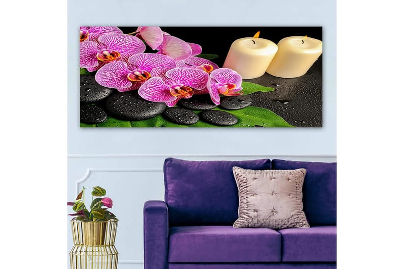 Canvasbilde YTY Floral & Botanical Flerfarget - 120x50 cm - Innredning - Bilder & kunst - Lerretsbilder