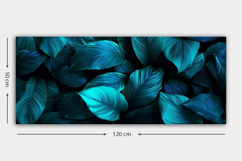 Canvasbilde YTY Floral & Botanical Flerfarget - 120x50 cm - Innredning - Bilder & kunst - Lerretsbilder