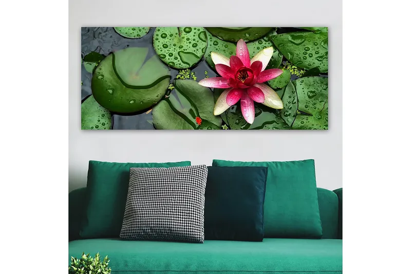 Canvasbilde YTY Floral & Botanical Flerfarget - 120x50 cm - Innredning - Bilder & kunst - Lerretsbilder