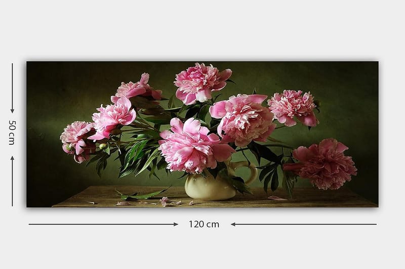 Canvasbilde YTY Floral & Botanical Flerfarget - 120x50 cm - Innredning - Bilder & kunst - Lerretsbilder
