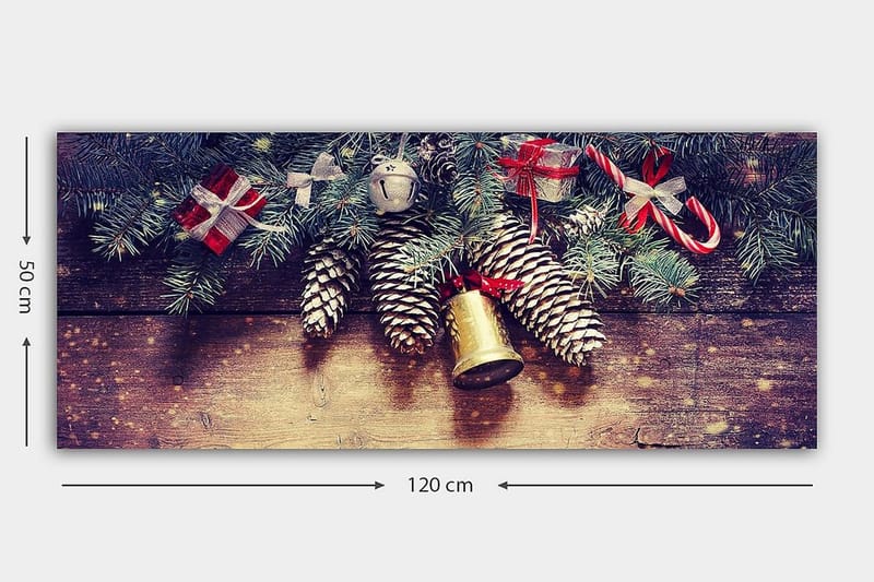 Canvasbilde YTY Floral & Botanical Flerfarget - 120x50 cm - Innredning - Bilder & kunst - Lerretsbilder