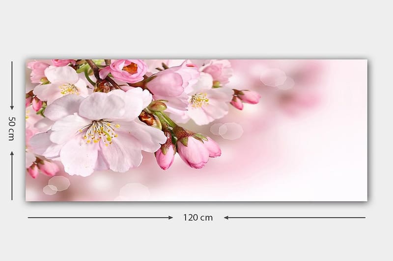 Canvasbilde YTY Floral & Botanical Flerfarget - 120x50 cm - Innredning - Bilder & kunst - Lerretsbilder