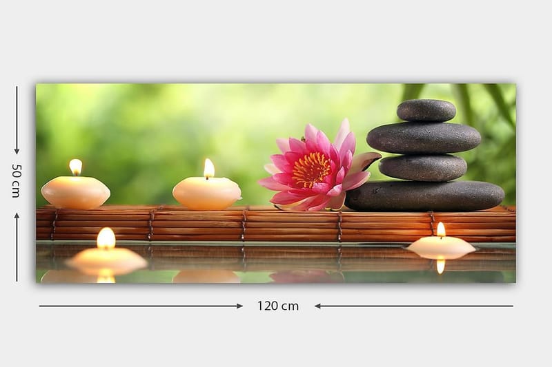 Canvasbilde YTY Floral & Botanical Flerfarget - 120x50 cm - Innredning - Bilder & kunst - Lerretsbilder