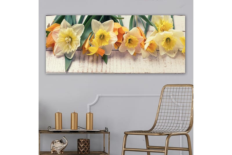 Canvasbilde YTY Floral & Botanical Flerfarget - 120x50 cm - Innredning - Bilder & kunst - Lerretsbilder