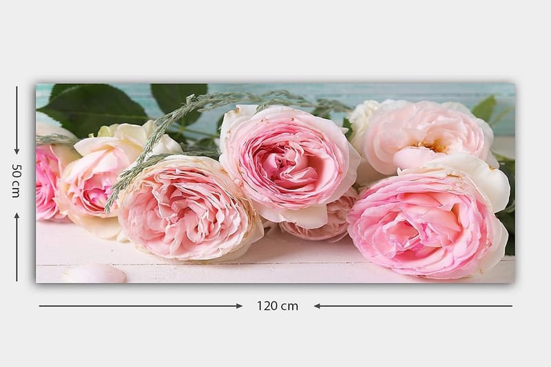 Canvasbilde YTY Floral & Botanical Flerfarget - 120x50 cm - Innredning - Bilder & kunst - Lerretsbilder