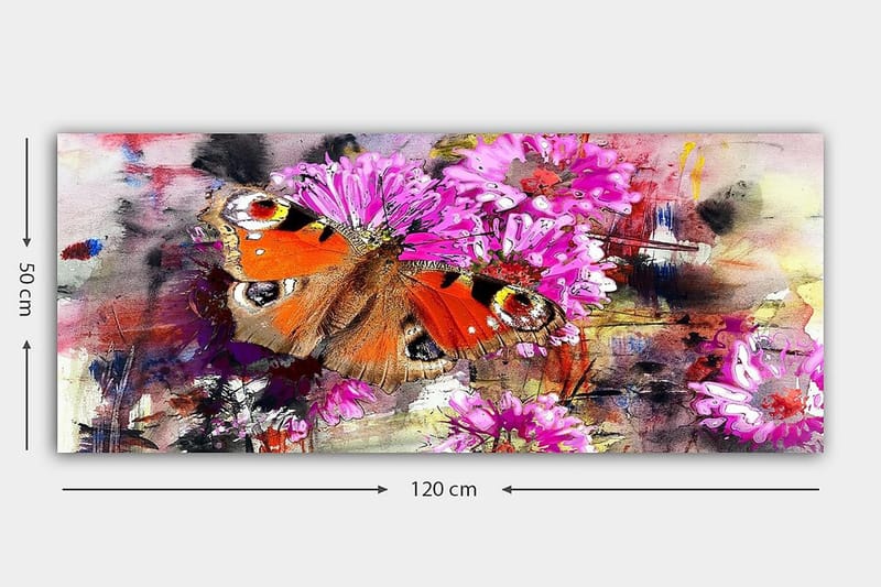 Canvasbilde YTY Floral & Botanical Flerfarget - 120x50 cm - Innredning - Bilder & kunst - Lerretsbilder