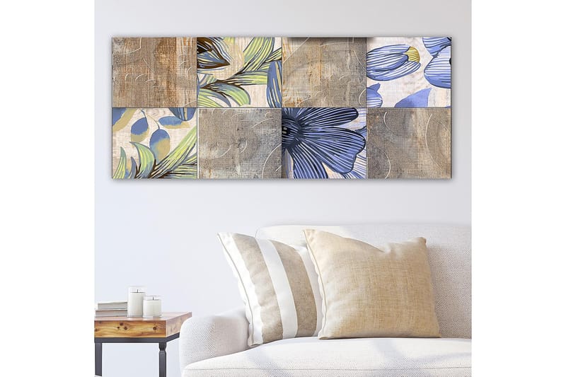 Canvasbilde YTY Floral & Botanical Flerfarget - 120x50 cm - Innredning - Bilder & kunst - Lerretsbilder