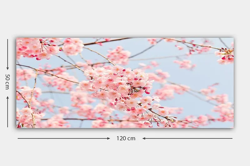 Canvasbilde YTY Floral & Botanical Flerfarget - 120x50 cm - Innredning - Bilder & kunst - Lerretsbilder