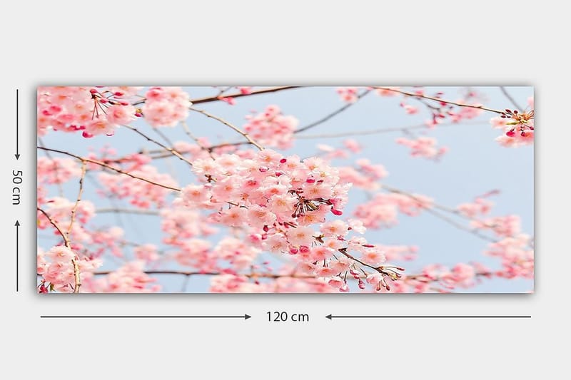 Canvasbilde YTY Floral & Botanical Flerfarget - 120x50 cm - Innredning - Bilder & kunst - Lerretsbilder