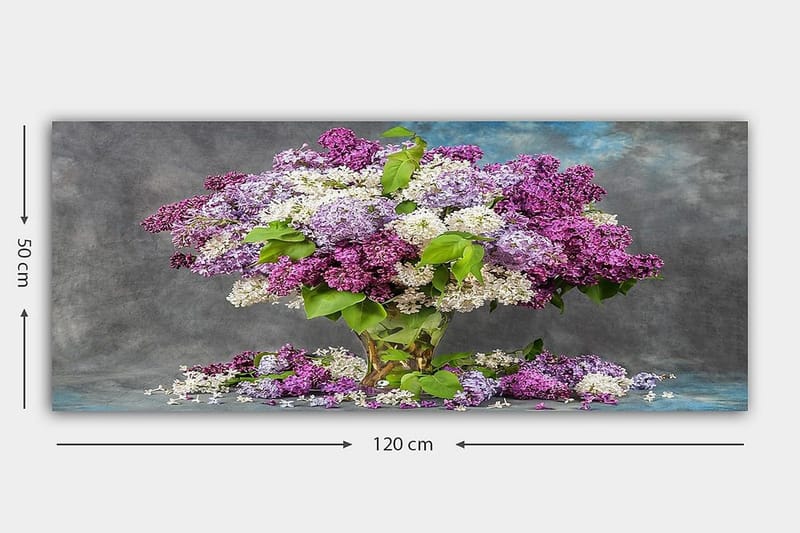 Canvasbilde YTY Floral & Botanical Flerfarget - 120x50 cm - Innredning - Bilder & kunst - Lerretsbilder