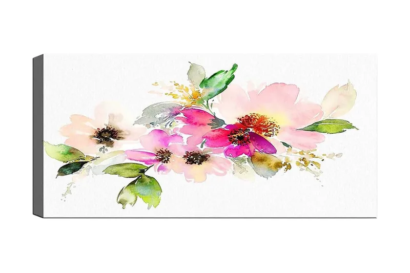 Canvasbilde YTY Floral & Botanical Flerfarget, 120x50 cm