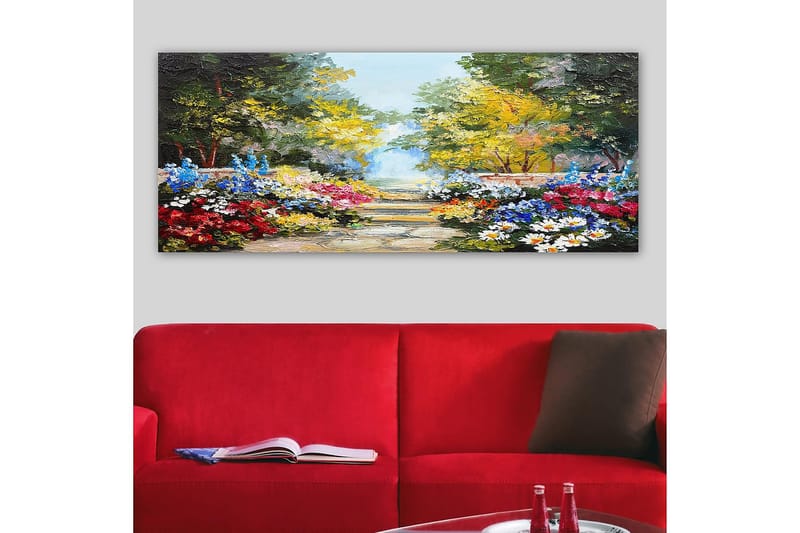 Canvasbilde YTY Floral & Botanical Flerfarget - 120x50 cm - Innredning - Bilder & kunst - Lerretsbilder