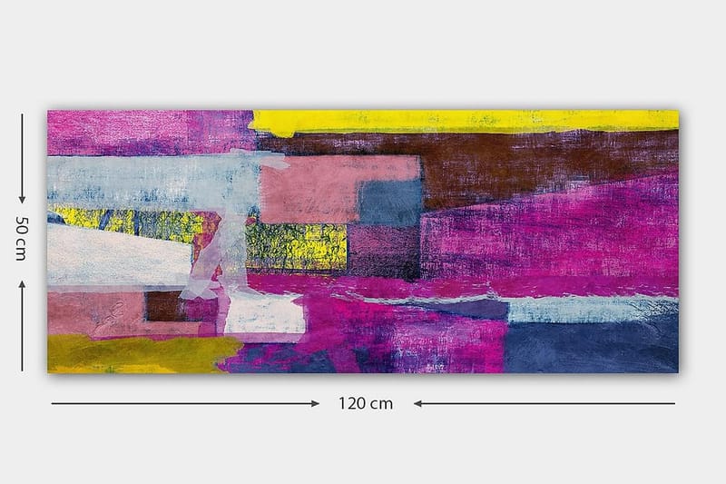 Canvasbilde YTY Floral & Botanical Flerfarget - 120x50 cm - Innredning - Bilder & kunst - Lerretsbilder