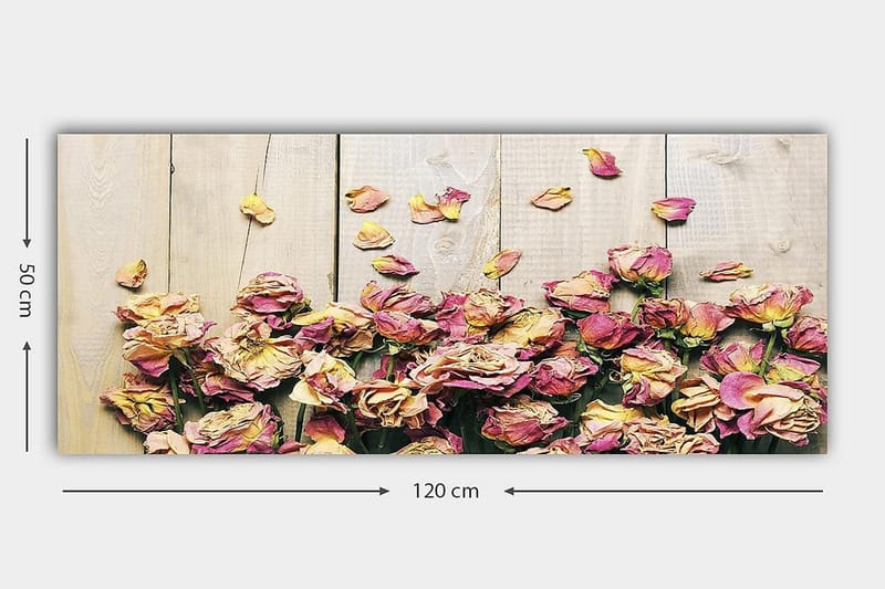 Canvasbilde YTY Floral & Botanical Flerfarget - 120x50 cm - Innredning - Bilder & kunst - Lerretsbilder