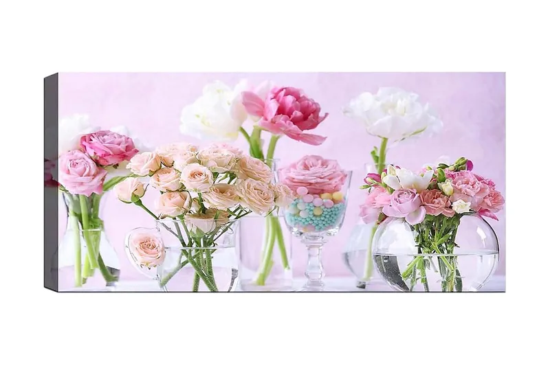 Canvasbilde YTY Floral & Botanical Flerfarget, 120x50 cm
