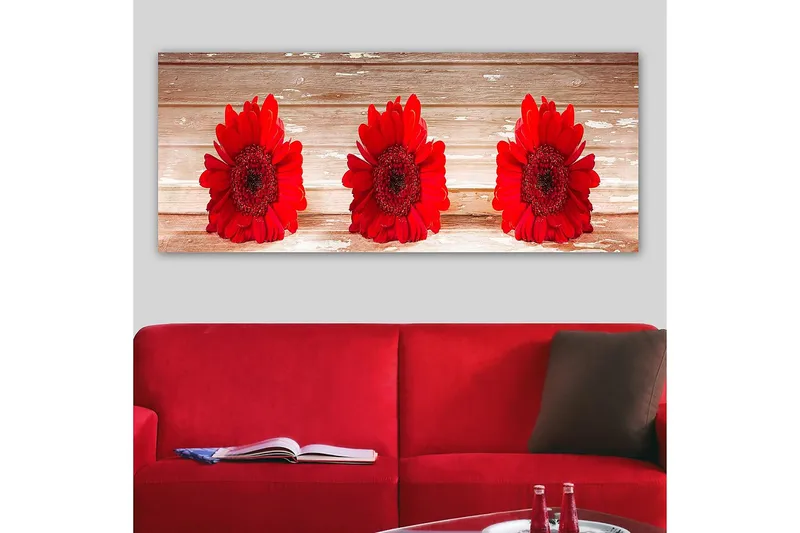 Canvasbilde YTY Floral & Botanical Flerfarget - 120x50 cm - Innredning - Bilder & kunst - Lerretsbilder