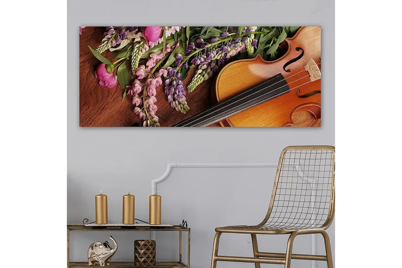 Canvasbilde YTY Floral & Botanical Flerfarget - 120x50 cm - Innredning - Bilder & kunst - Lerretsbilder