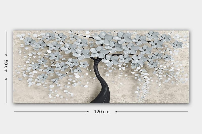 Canvasbilde YTY Floral & Botanical Flerfarget - 120x50 cm - Innredning - Bilder & kunst - Lerretsbilder
