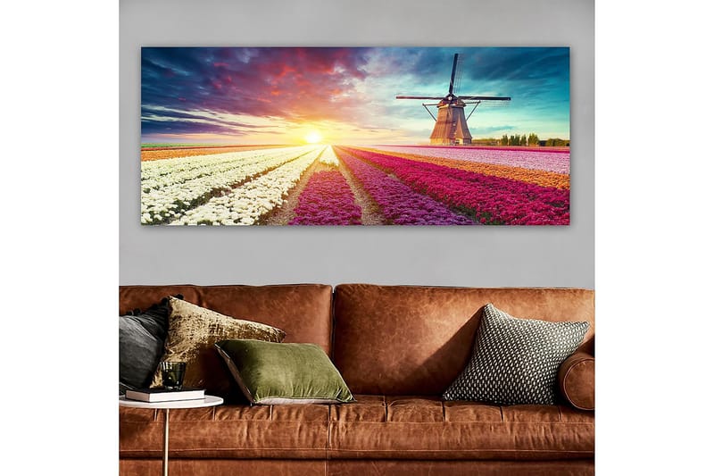 Canvasbilde YTY Floral & Botanical Flerfarget - 120x50 cm - Innredning - Bilder & kunst - Lerretsbilder