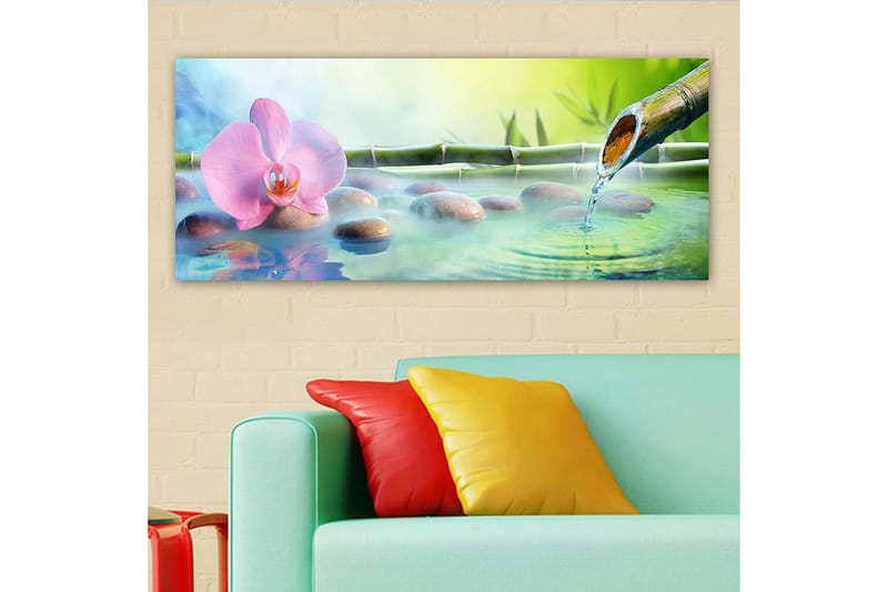 Canvasbilde YTY Floral & Botanical Flerfarget - 120x50 cm - Innredning - Bilder & kunst - Lerretsbilder