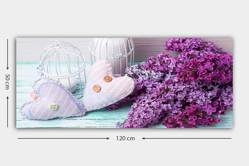 Canvasbilde YTY Floral & Botanical Flerfarget - 120x50 cm - Innredning - Bilder & kunst - Lerretsbilder