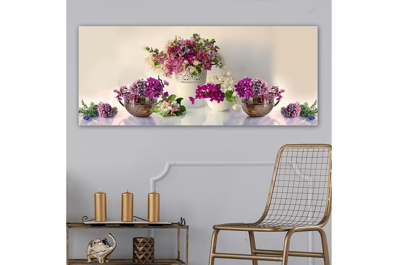 Canvasbilde YTY Floral & Botanical Flerfarget - 120x50 cm - Innredning - Bilder & kunst - Lerretsbilder