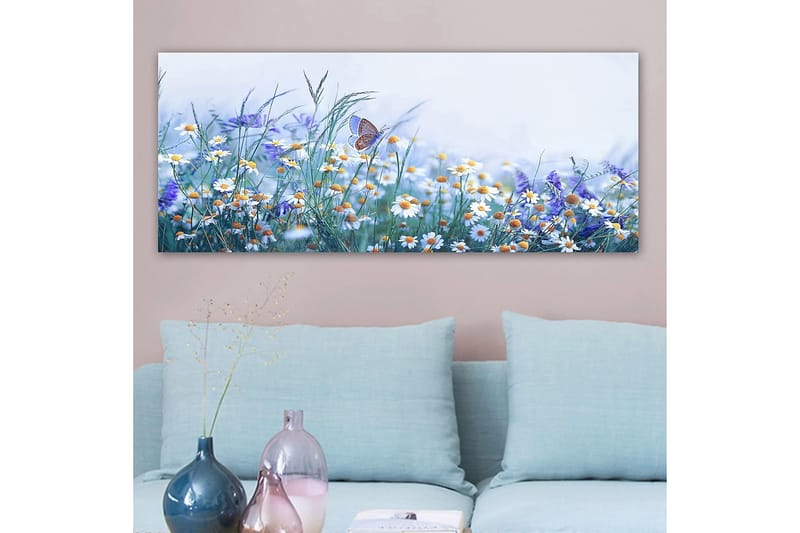 Canvasbilde YTY Floral & Botanical Flerfarget - 120x50 cm - Innredning - Bilder & kunst - Lerretsbilder