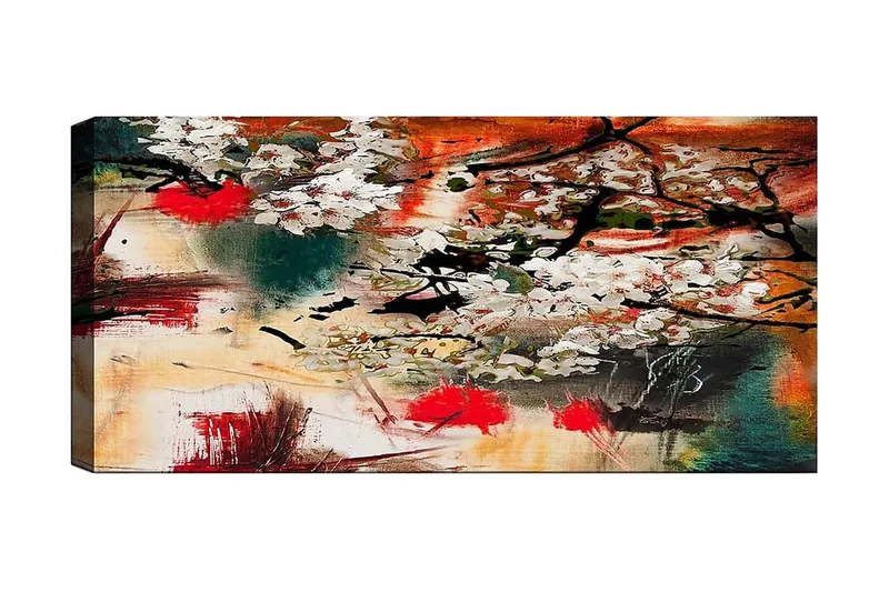 Canvasbilde YTY Floral & Botanical Flerfarget, 120x50 cm