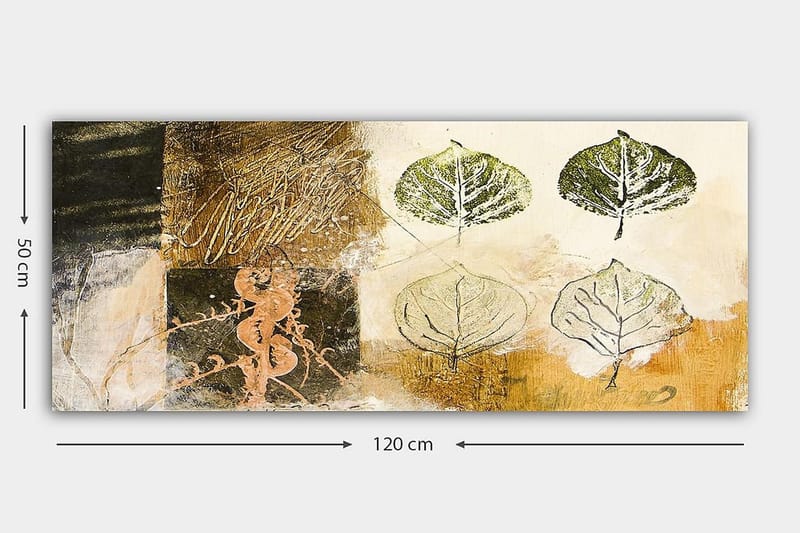 Canvasbilde YTY Floral & Botanical Flerfarget - 120x50 cm - Innredning - Bilder & kunst - Lerretsbilder