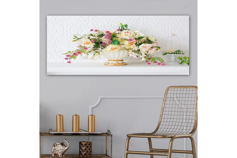 Canvasbilde YTY Floral & Botanical Flerfarget - 120x50 cm - Innredning - Bilder & kunst - Lerretsbilder
