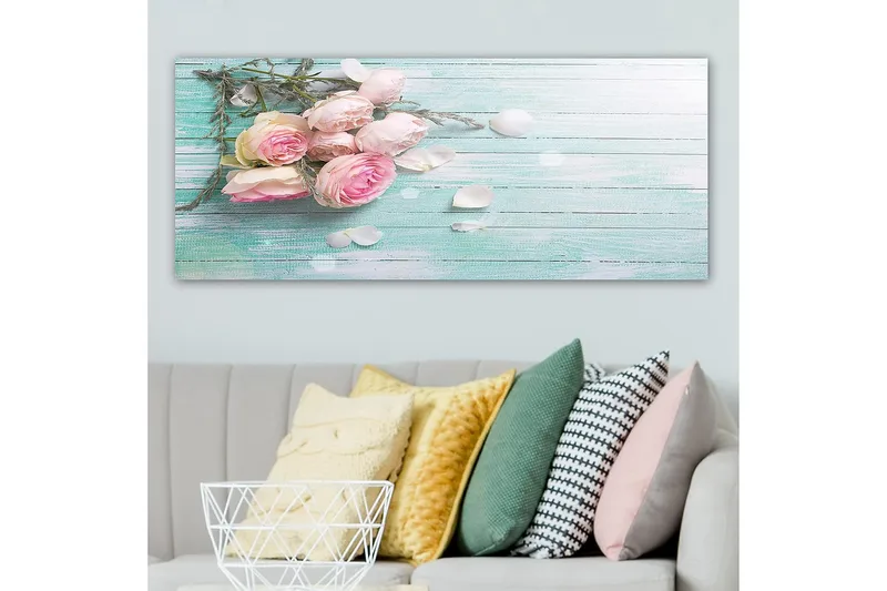 Canvasbilde YTY Floral & Botanical Flerfarget - 120x50 cm - Innredning - Bilder & kunst - Lerretsbilder