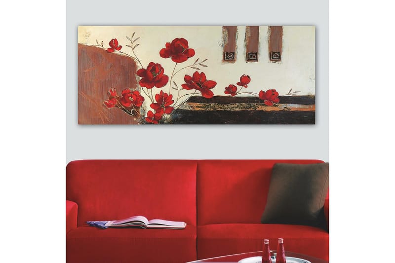 Canvasbilde YTY Floral & Botanical Flerfarget - 120x50 cm - Innredning - Bilder & kunst - Lerretsbilder