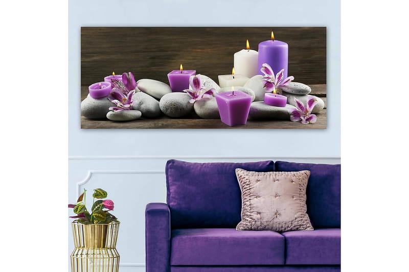 Canvasbilde YTY Floral & Botanical Flerfarget - 120x50 cm - Innredning - Bilder & kunst - Lerretsbilder