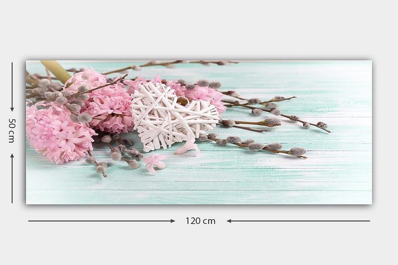 Canvasbilde YTY Floral & Botanical Flerfarget - 120x50 cm - Innredning - Bilder & kunst - Lerretsbilder