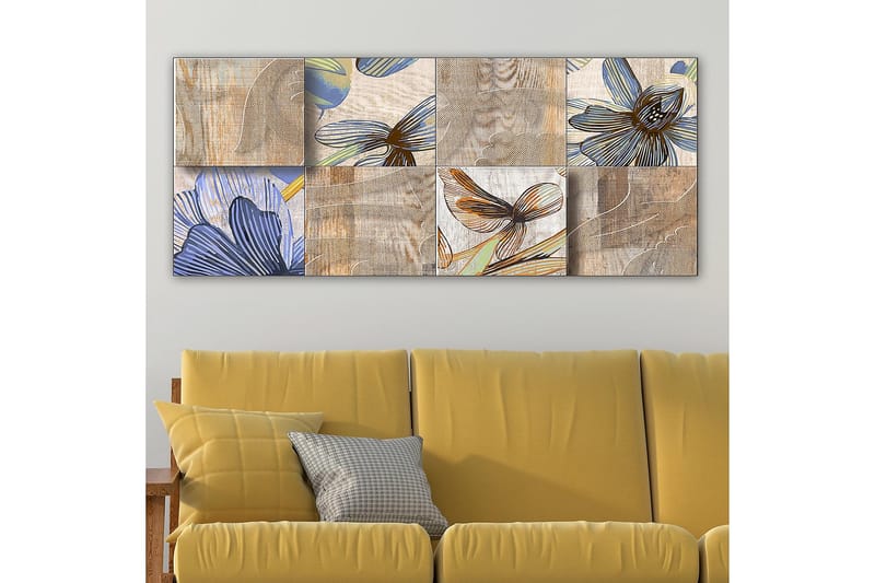 Canvasbilde YTY Floral & Botanical Flerfarget - 120x50 cm - Innredning - Bilder & kunst - Lerretsbilder
